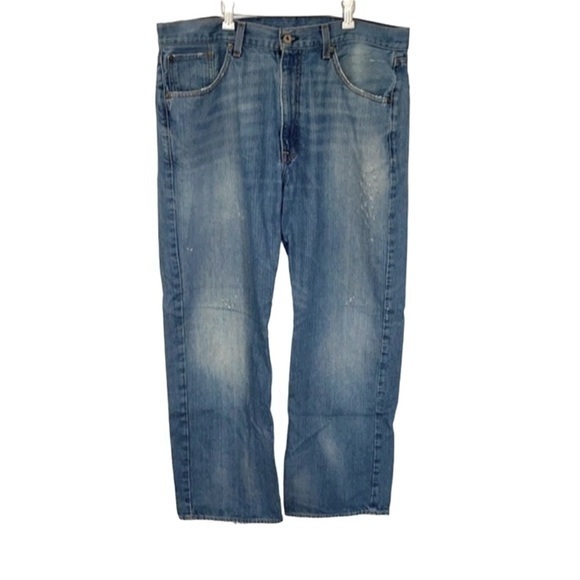 POLO RALPH LAUREN | Men’s POLO by RALPH LAUREN Faded Ripped Denim Blue Jeans - Picture 1 of 10